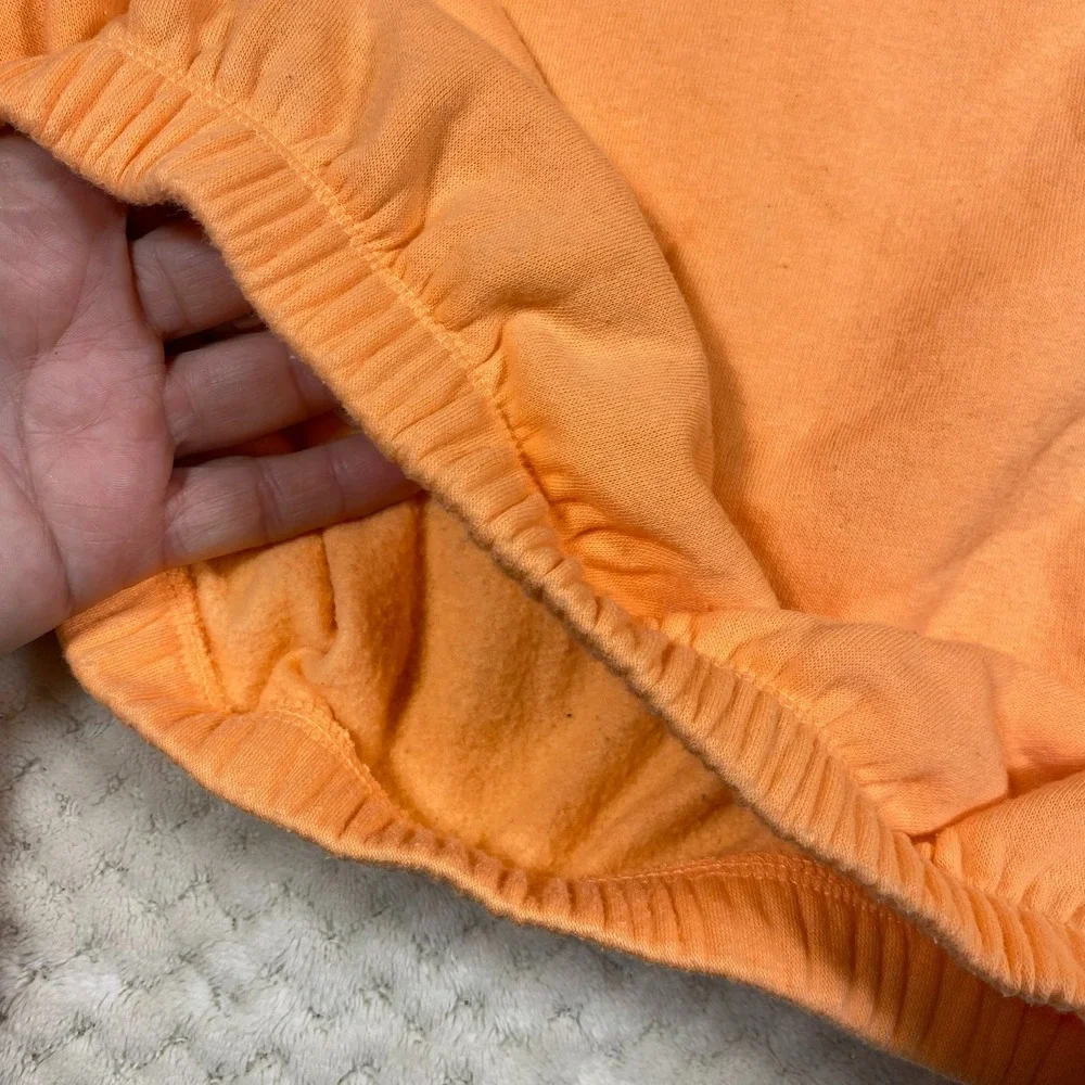 Justice Sport Girls Hoodie Sweatshirt Orange Medium 10 Cropped